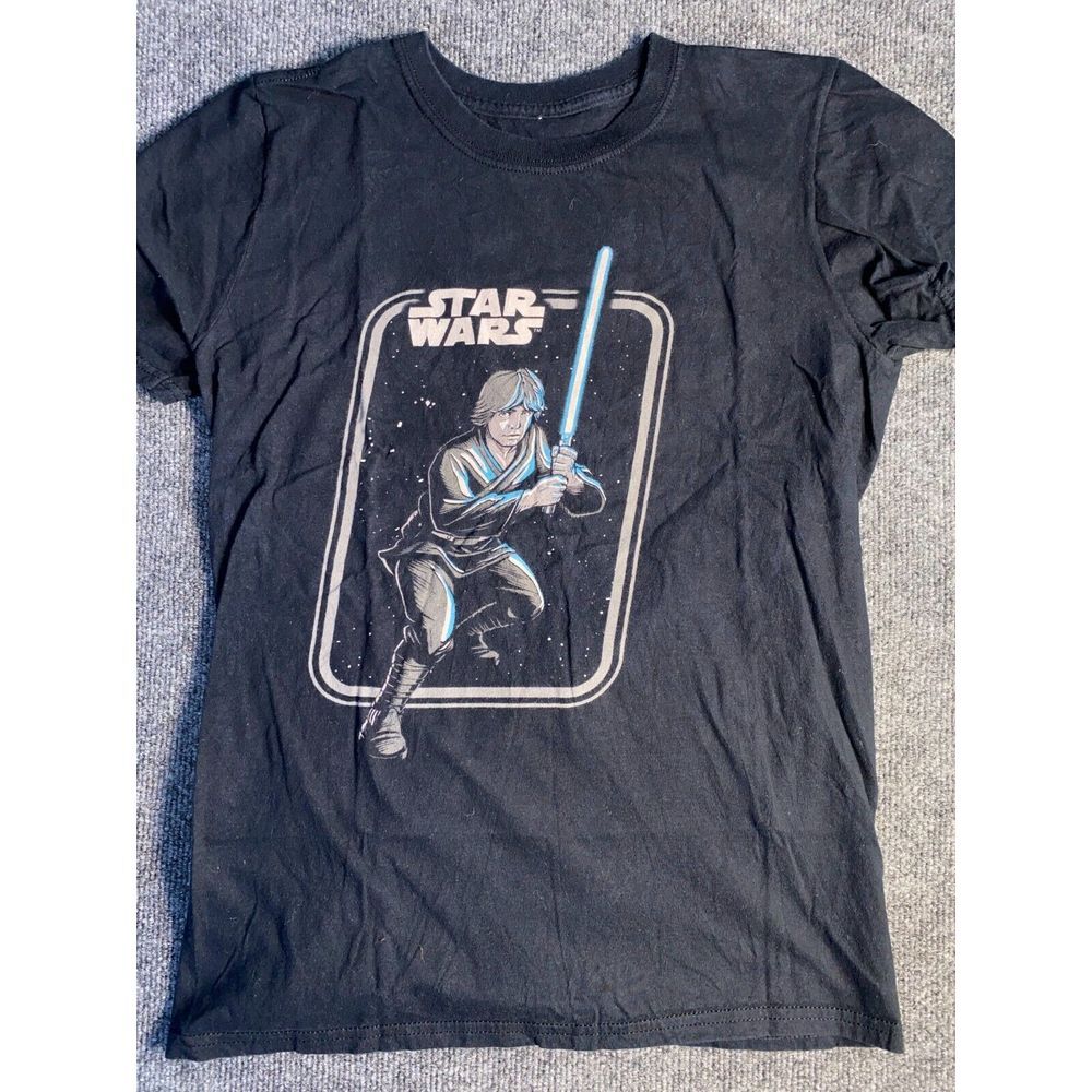 Funko Star Wars Luke Skywalker Tee Shirt Mens XS Black Graphic Smugglers Bounty